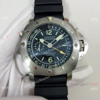 Replica Panerai Submersible Rubber Strap PAM193 Watch Green Markers